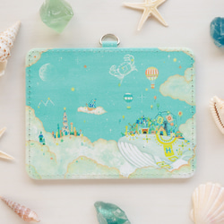 ポスターA4サイズ「白クジラの遊園地」 絵画 空想街雑貨店 通販