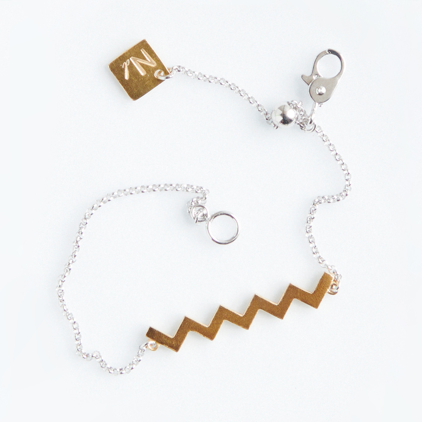 1201. ZIGZAG BL / GOLD×SILVER