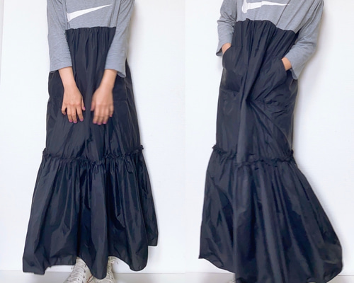 【新品未使用】NIKEジャージリメイクワンピース 1b2aad345bd1a4ae45fa3c59675308