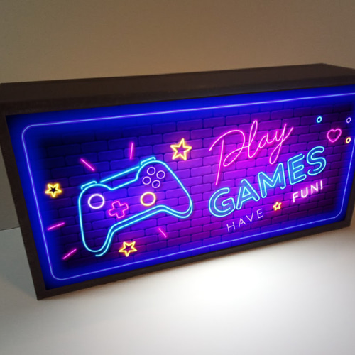 【文字変更無料】GAME ゲームルーム Eスポーツ 看板 置物 ライトBOX GAME ゲーム ルーム ゲームセンター Eスポーツ 看板 置物 雑貨