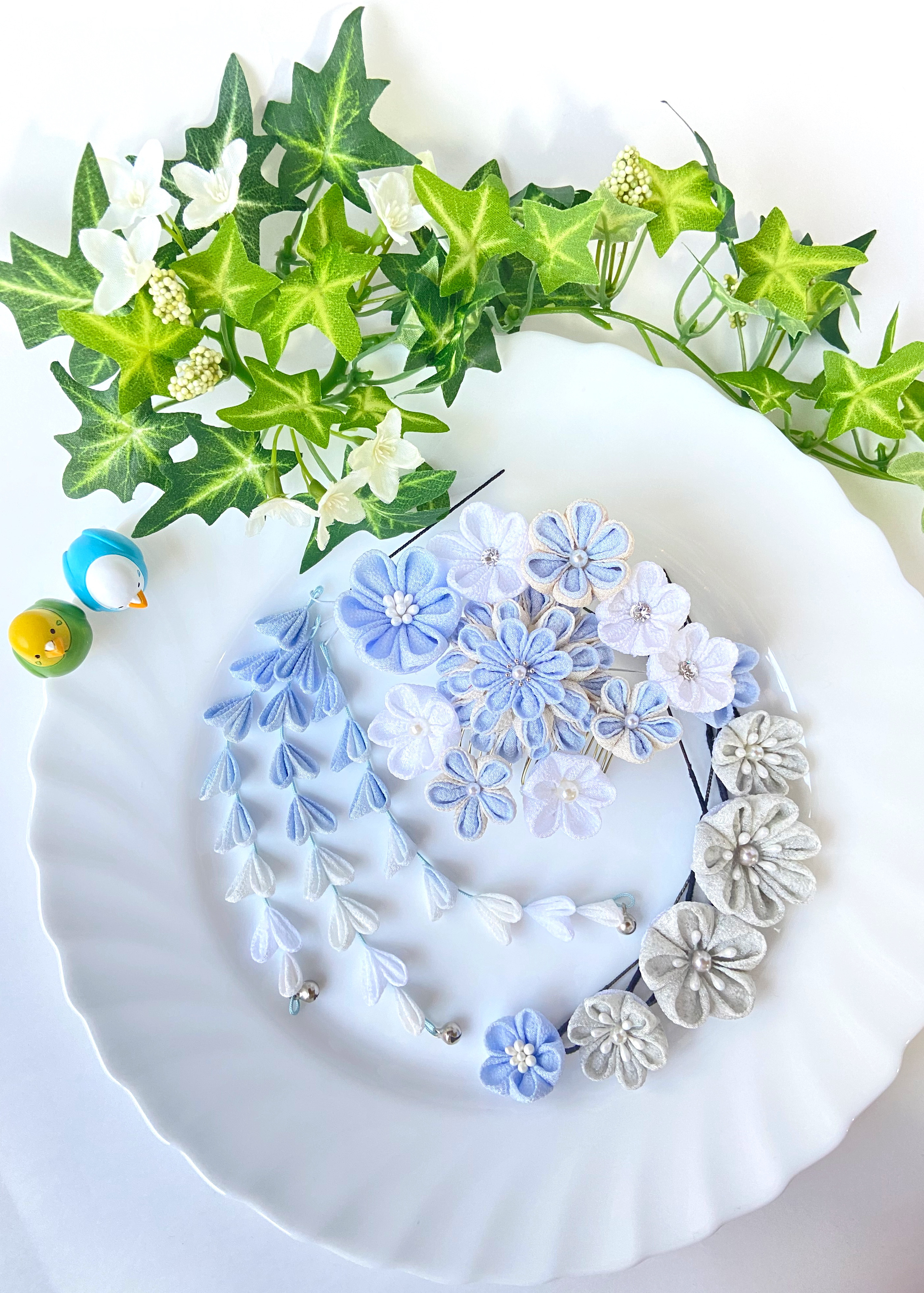 つまみ細工 髪飾りセット 結婚式 卒業式 成人式 着物 袴