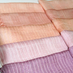 草木染手織りの薄紫色 ストール 草木染手織りの薄紫色 ストール