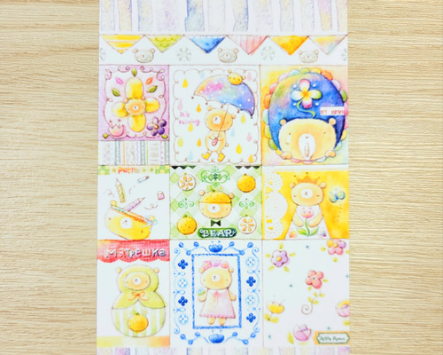 くまラッシュ！ ポストカード 2枚セット ポストカード ぷちぽんむ