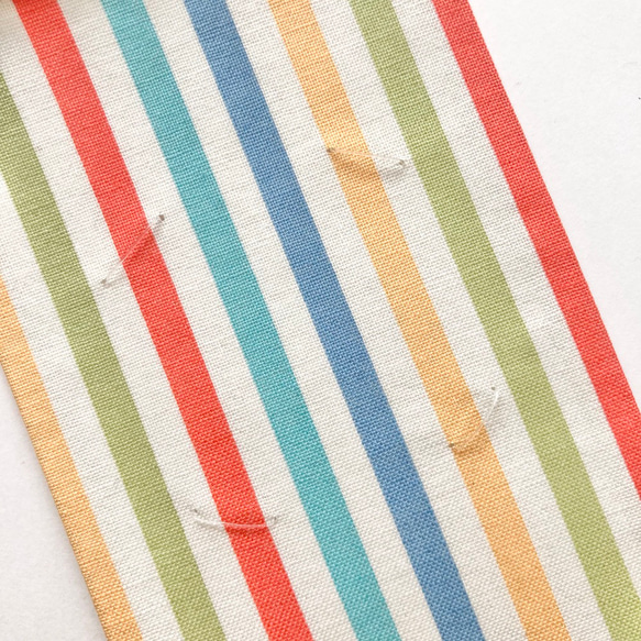 ミニチュアタペストリー「Cactus × colorful stripe」ミニシール付き 6枚目の画像