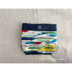 ハンドメイド 新幹線 巾着 移動ポケット のりもの 青 男の子 ハンドメイド 新幹線 巾着 移動ポケット のりもの 青 男の子 移動