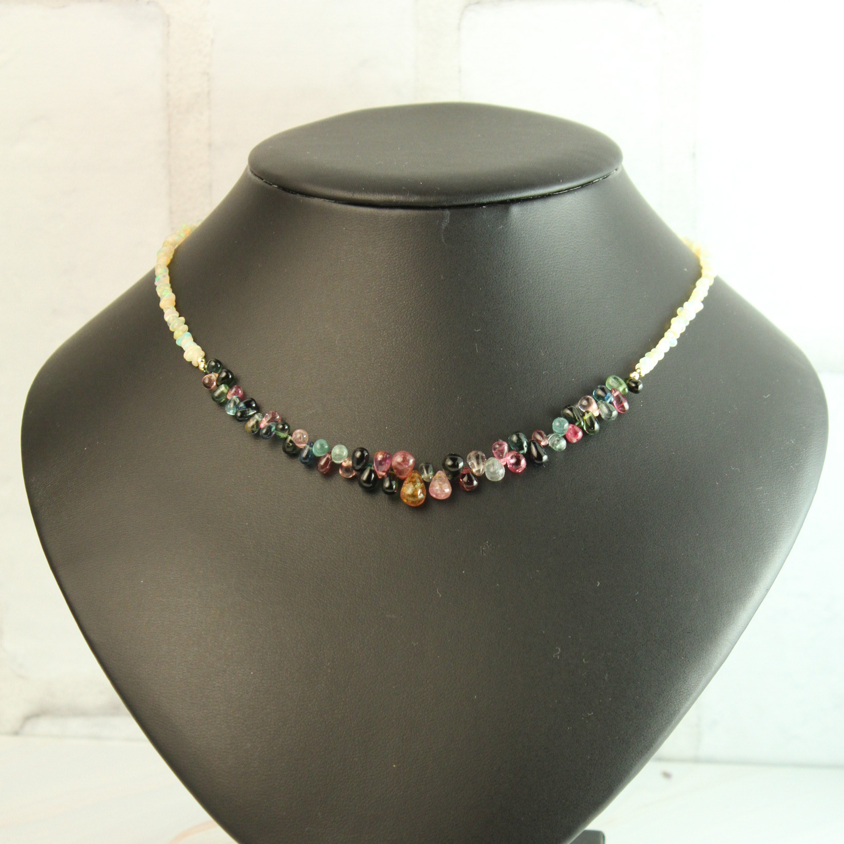 【１個限定】超高品質  トルマリン オパール　ネックレス