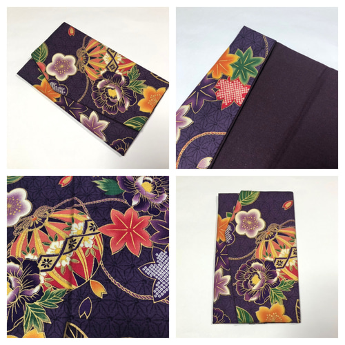 慶弔両用袱紗◇麻の葉に手鞠の袱紗 セミハード ご祝儀袋・袱紗（ふくさ