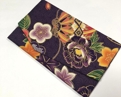 慶弔両用袱紗◇麻の葉に手鞠の袱紗 セミハード ご祝儀袋・袱紗（ふくさ