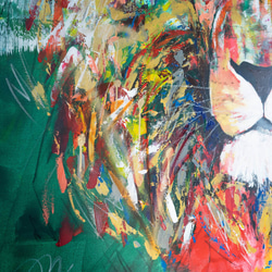 Title "LION" contemporary paint 第14張的照片