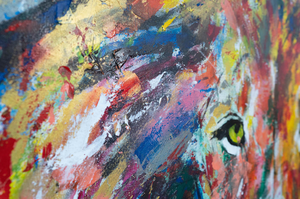 Title "LION" contemporary paint 第8張的照片