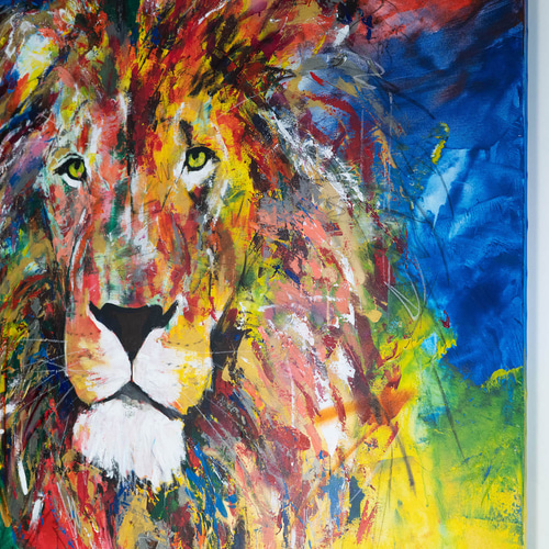 原画【ライオン】 LION 絵画 TOMOYA 通販 15693407｜Creema(クリーマ)