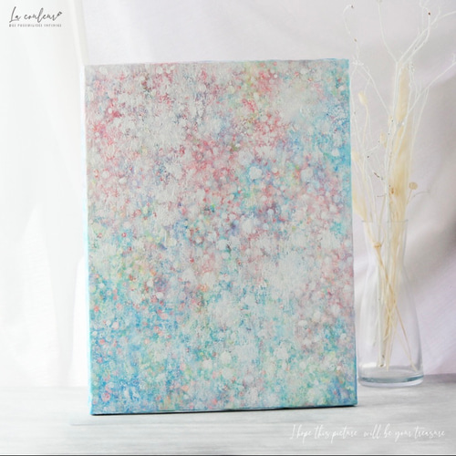 原画】抽象画 さくら 約410×320×20mm F6サイズ 絵画 La couleur 原画】抽象画 さくら 約410×320×20mm F6サイズ 絵画 La couleur