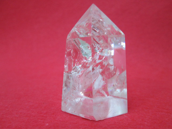 【再販】天然石　六角柱　虹入り水晶　（ブラジル産）　４１ｇ 4枚目の画像