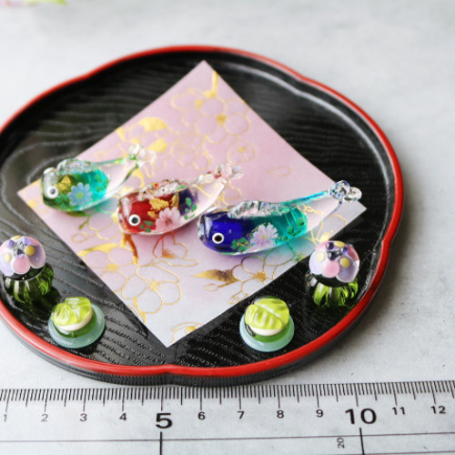 とんぼ玉鯉のぼり・ガラスの卓上鯉のぼり（置き飾り）5 その他