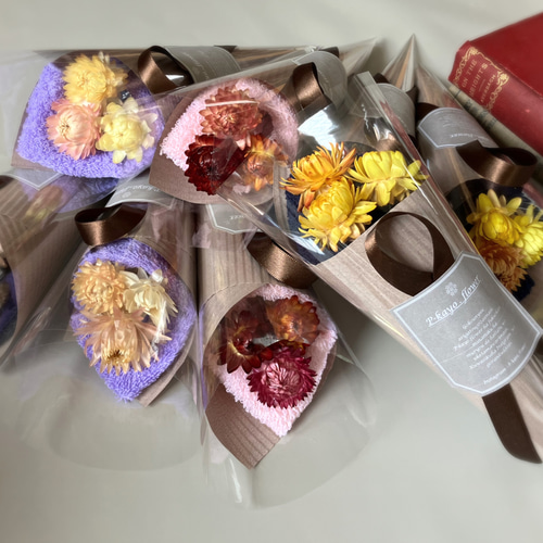 flower bouquet ミニ花束 プチギフト 結婚式 母の日 ハンカチ