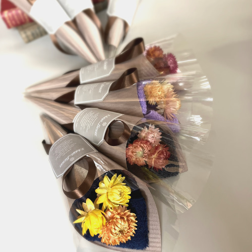 flower bouquet ミニ花束 プチギフト 結婚式 母の日 ハンカチ