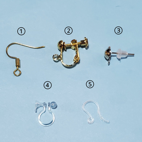 オーダーメイド】あじさい風鈴ピアス/イヤリング 短冊 ピアス
