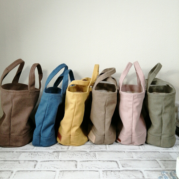 ハンドメイド、トートバック、帆布、オーバル、バケツ型、 af6ddf60b0893915e39b5189f25a5d