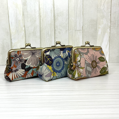 がま口財布 レトロフラワー がま口 makopan 通販 15693714