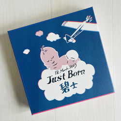 イラストによる「文字絵」のウェルカムボード 出産祝 出生祝 尾鰭堂 d752339d3da3860eebc6061da6bbe2