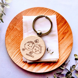 木製☆祭り札キーホルダー】名入れ無料｜木札風ネームプレート