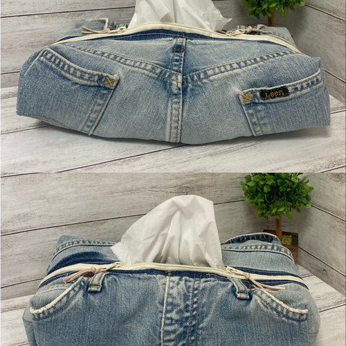 デニムリメイク ティッシュケース ティッシュケース merry 通販