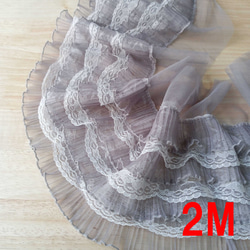 トルコレース【Hiko様オーダー品　マクラメレース　ギャザーフリル】ハンドメイド トルコレース【Hiko様オーダー品 マクラメレース ギャザーフリル