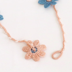 180㎝ OYA crochet Lariet [2WAY DAISY] Aegean Sea 第8張的照片