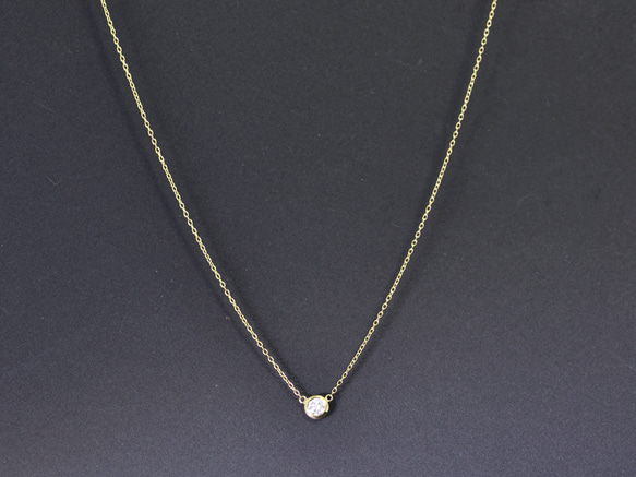 Diamond_0.11ct/K18YG necklace 【Grana/グラーナ】 5枚目の画像