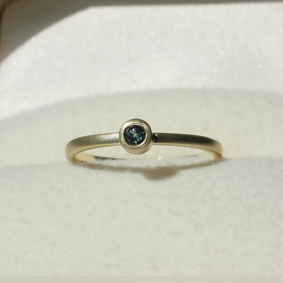 Alexandrite 2.5mm Ring / K10, K18, PT900 5枚目の画像