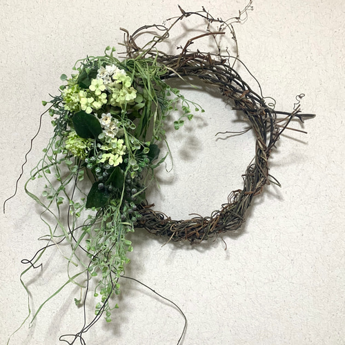 サルトリイバラのナチュラルグリーンリース リース lirira 通販