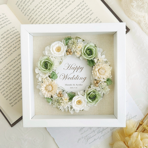 可愛いフェルトリース　手作り　ハンドメイド　結婚祝い　ウェディング　プレゼント kit-01_1.jpg