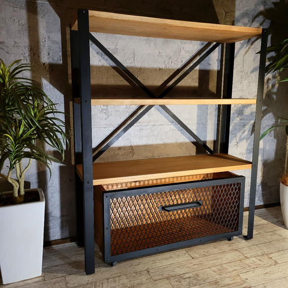 エキスパンドメタル ラック 棚 アイアン 育成 アガベ 多肉 植物 武骨  