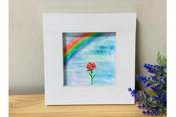 【受注制作】原画 花束ーあふれる喜び　春色 虹 12枚目の画像