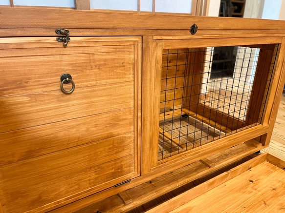 木製ケージ　ウサギ小屋　ネコの家　ペット小屋　サークル　動物　フェレット　チンチラ　屋外 