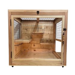 ペットの家 木製のペットハウス ケージDIY ハウス・小屋 NA