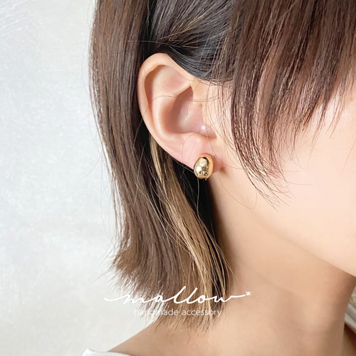 ころんと丸い -gold- ピアス/イヤリング（在庫限り） イヤリング