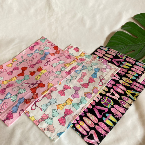 A4ランチョンマット3枚セット入園入学ランチクロスナフキン☆リボン