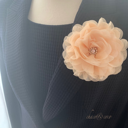 @ ゴールド 金 K18 花 ブローチ 立体 GOLD バッジ コサージュ 中古】 K18 ブローチ クォーツ パール：1珠 花 フラワー 18金