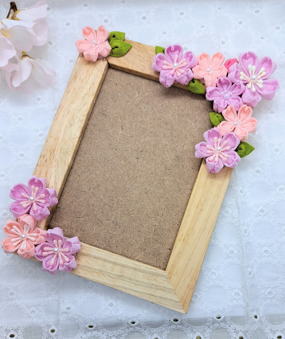 しだれ桜 枝垂れ桜 インテリア つまみ細工 ちりめん 和風 花 桜