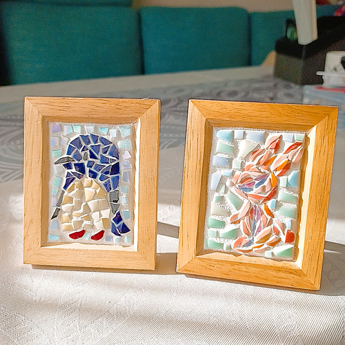 モザイクタイルのかわいいうさぎさん その他インテリア雑貨 ラグーン