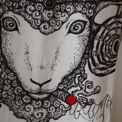 羊イラストTシャツ（白）Mサイズ 3枚目の画像