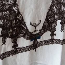 羊イラストTシャツ（水色）Mサイズ 3枚目の画像