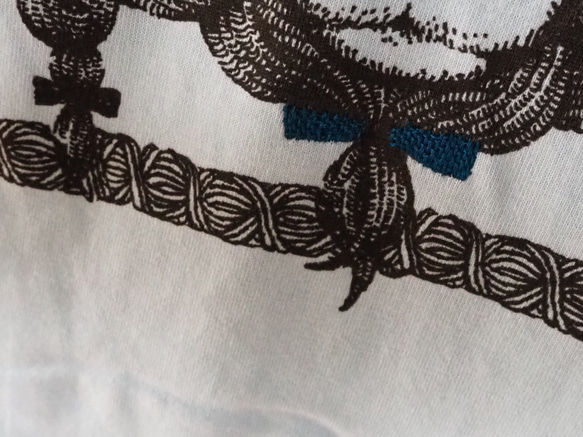 羊イラストTシャツ（水色）Mサイズ 4枚目の画像