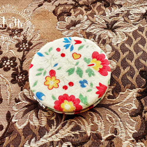 フランスアンティークミラー 花模様付き フランスアンティークミラー 花模様付き