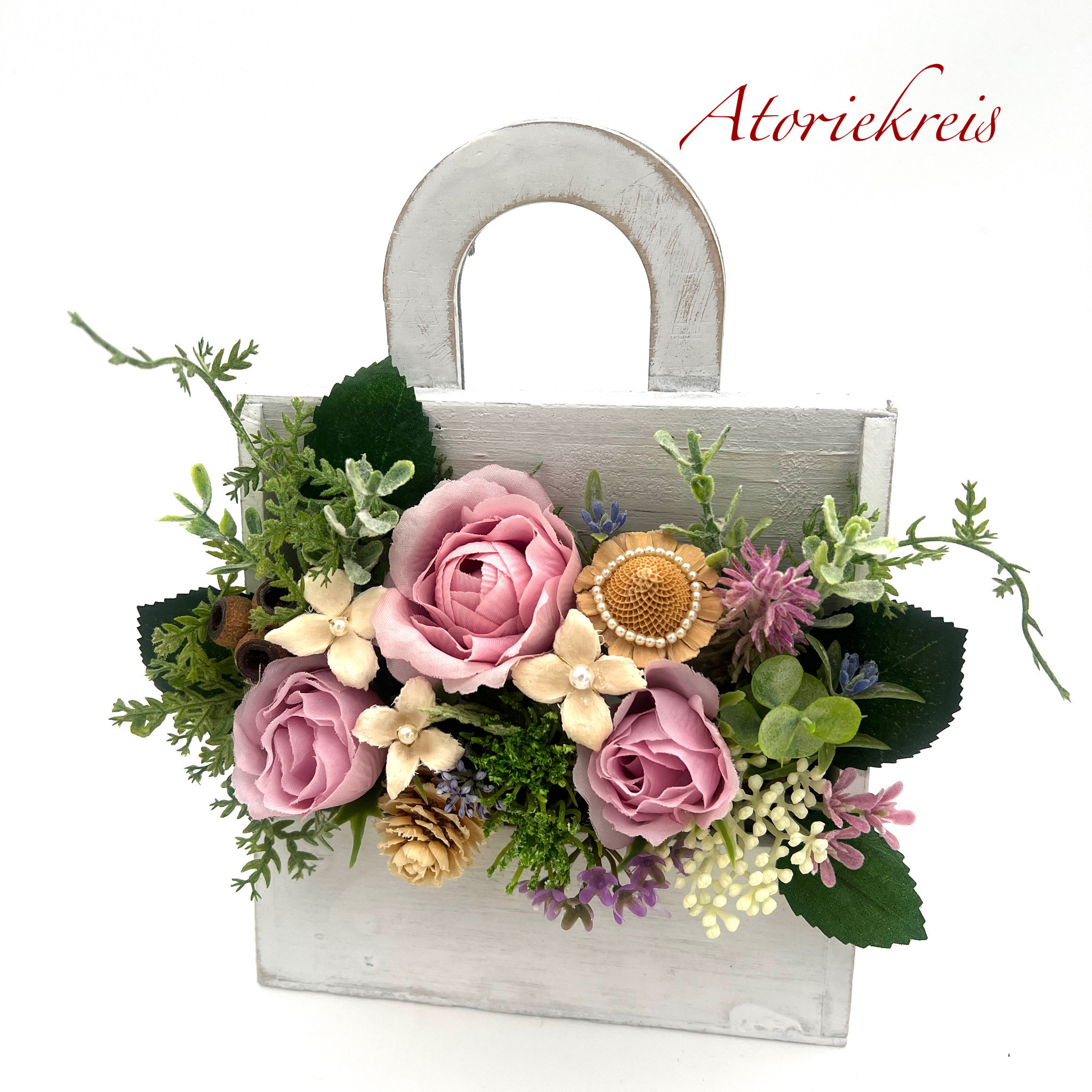 母の日ギフト 造花アレンジメント 造花フラワー 贈答品 花ギフト 返礼品 還暦祝い プチギフト お祝いの花 木の実