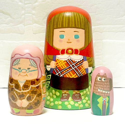 【CBT114】10cm級 マトリョーシカ (中) スベトラーナ 赤ずきんちゃん CBT114】10cm級 マトリョーシカ (中) スベトラーナ 赤ずきんちゃん