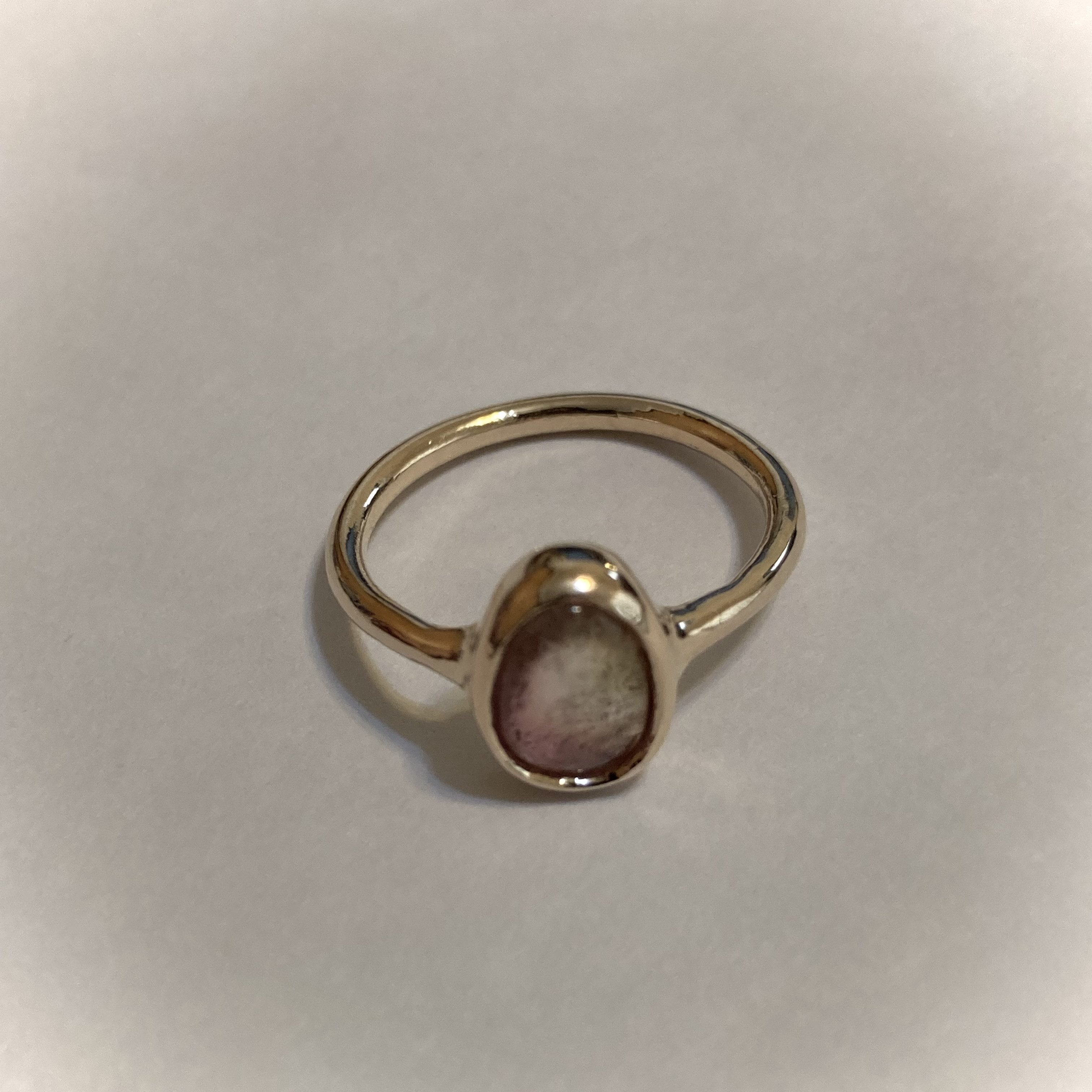 K10 リング　ウォーターメロントルマリン　10号