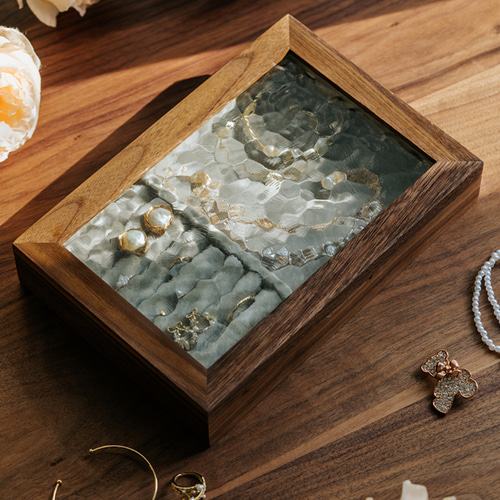 フローラガラス付きのアクセサリーショーケース ディスプレイ