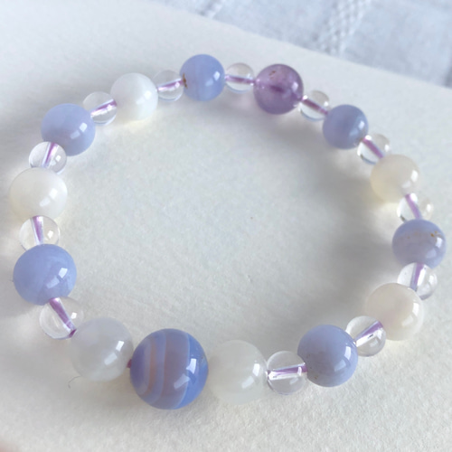 ☆心身のバランスを整え 積極性を引き出す☆ブルーレースアゲート・藍